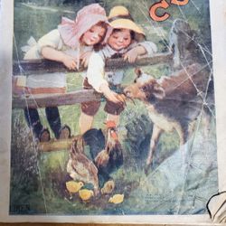 Vintage "Friends On The Farm ABC " book.  