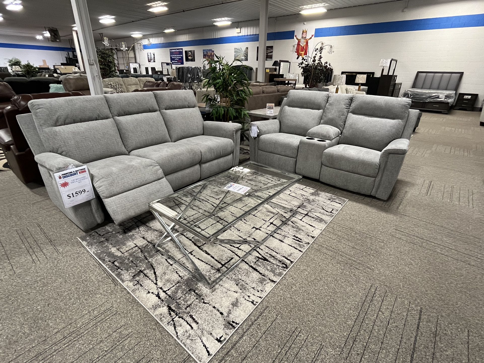 New Arrival!  Power Reclining Sofa And Loveseat Set!
