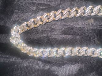 cuban link white gold plated