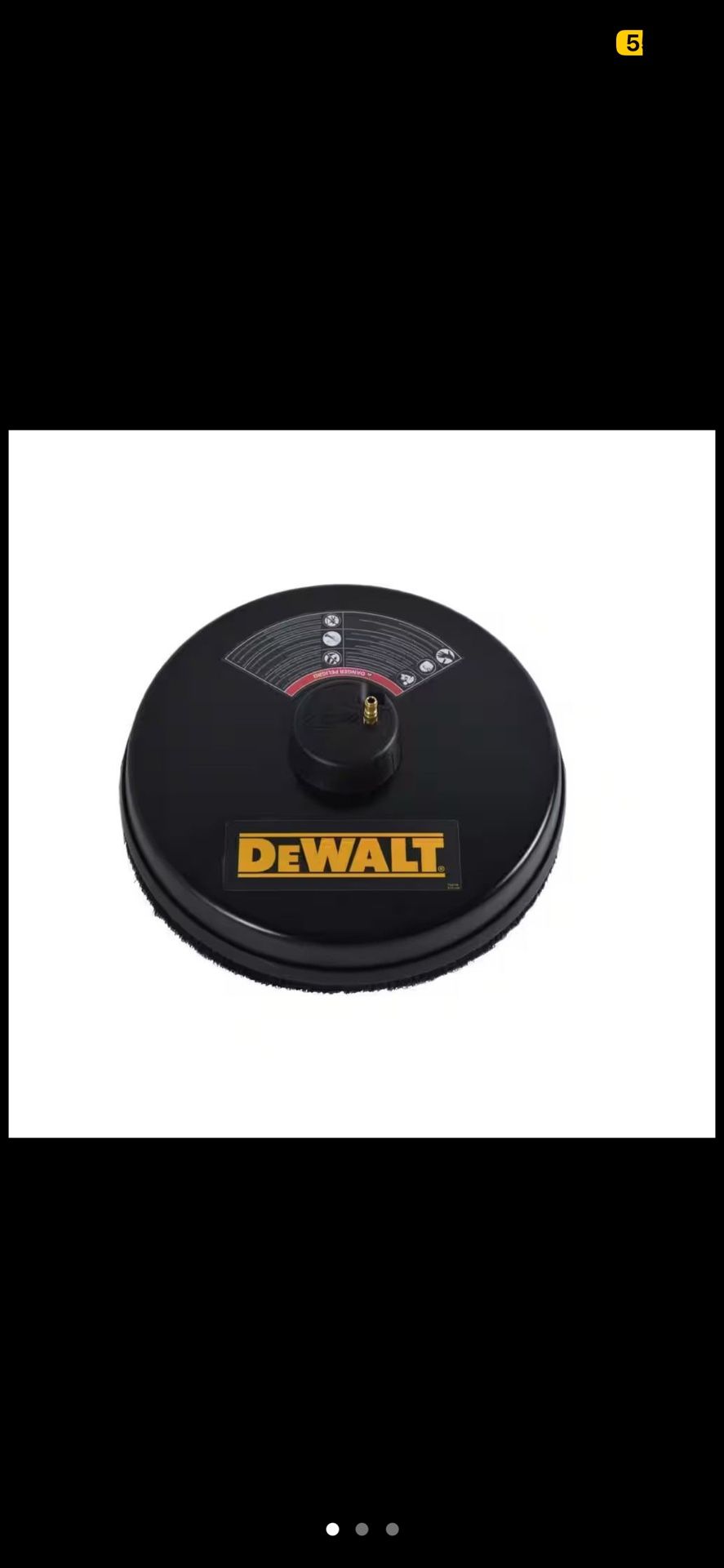 18 in. Surface Cleaner for Gas Pressure Washers Rated up to 3700 PSI