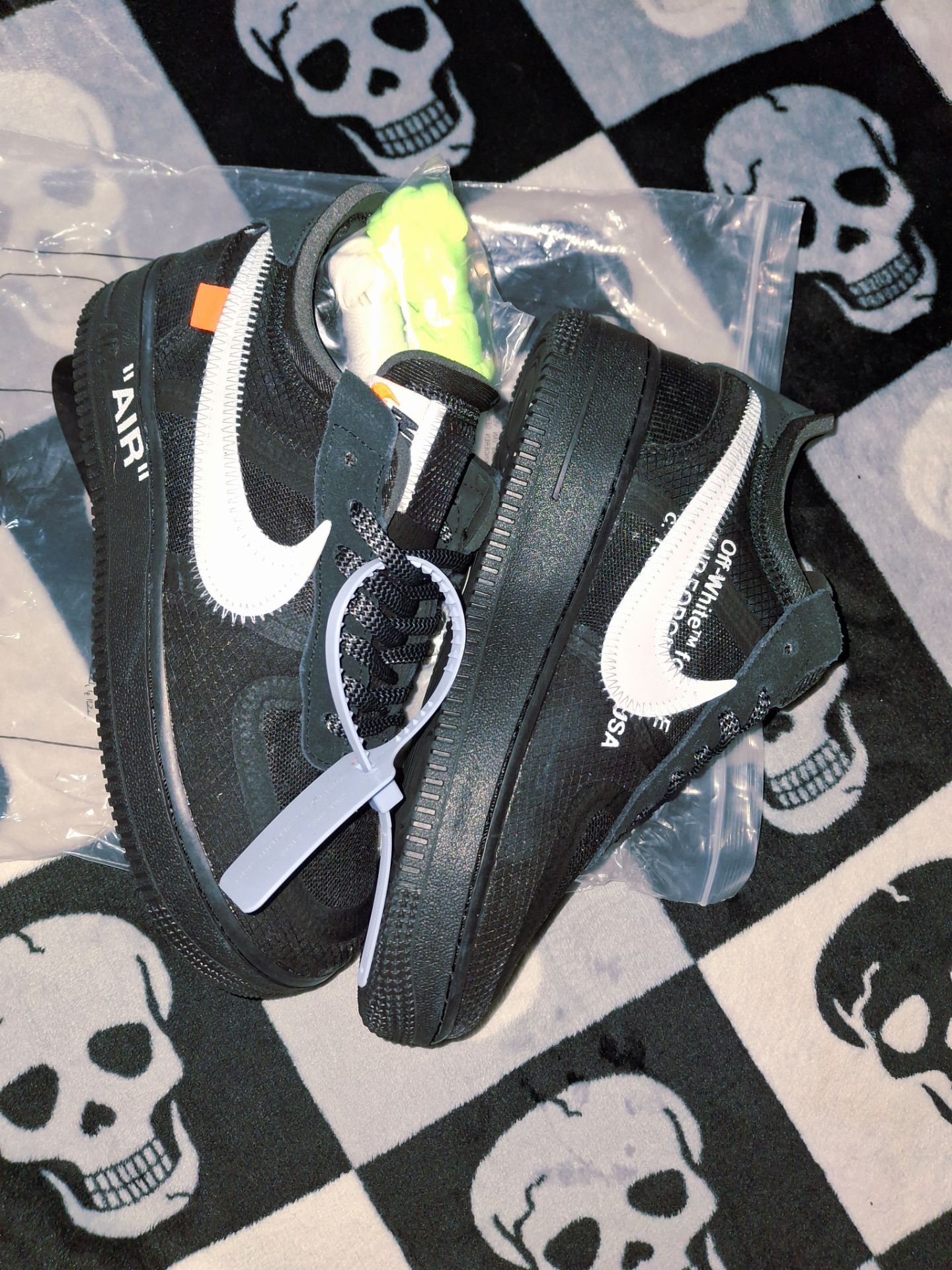 Off-white x Nike Air force 1 low 'black' mens 8
