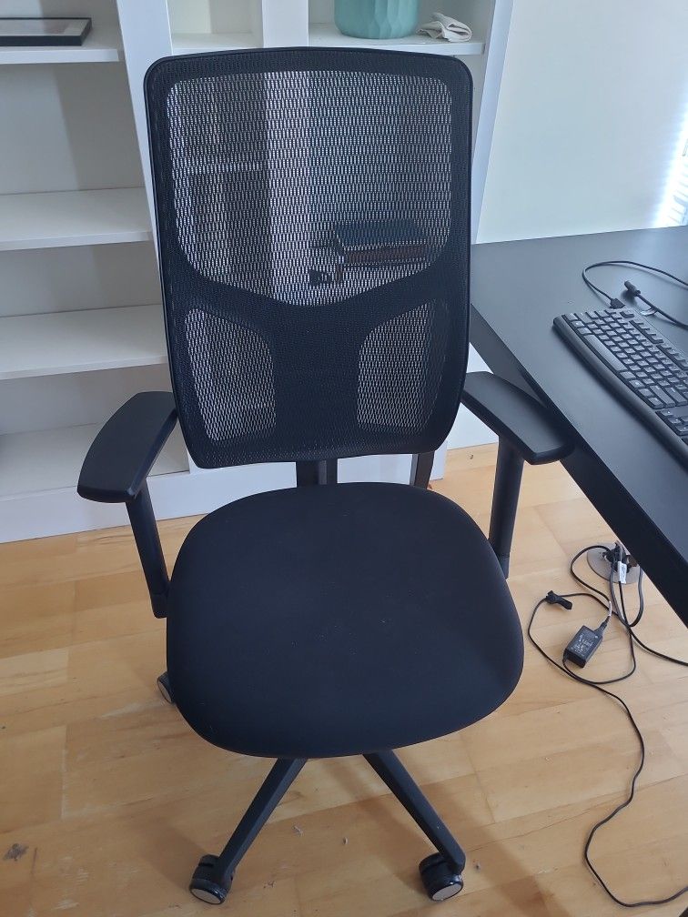 Office Chair - WorkPro 4000 ergonomic mesh/fabric high-back office chair