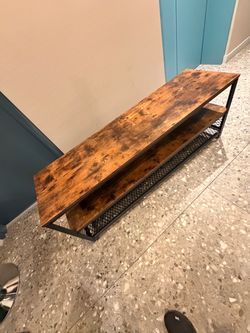 Wood and Metal TV Stand