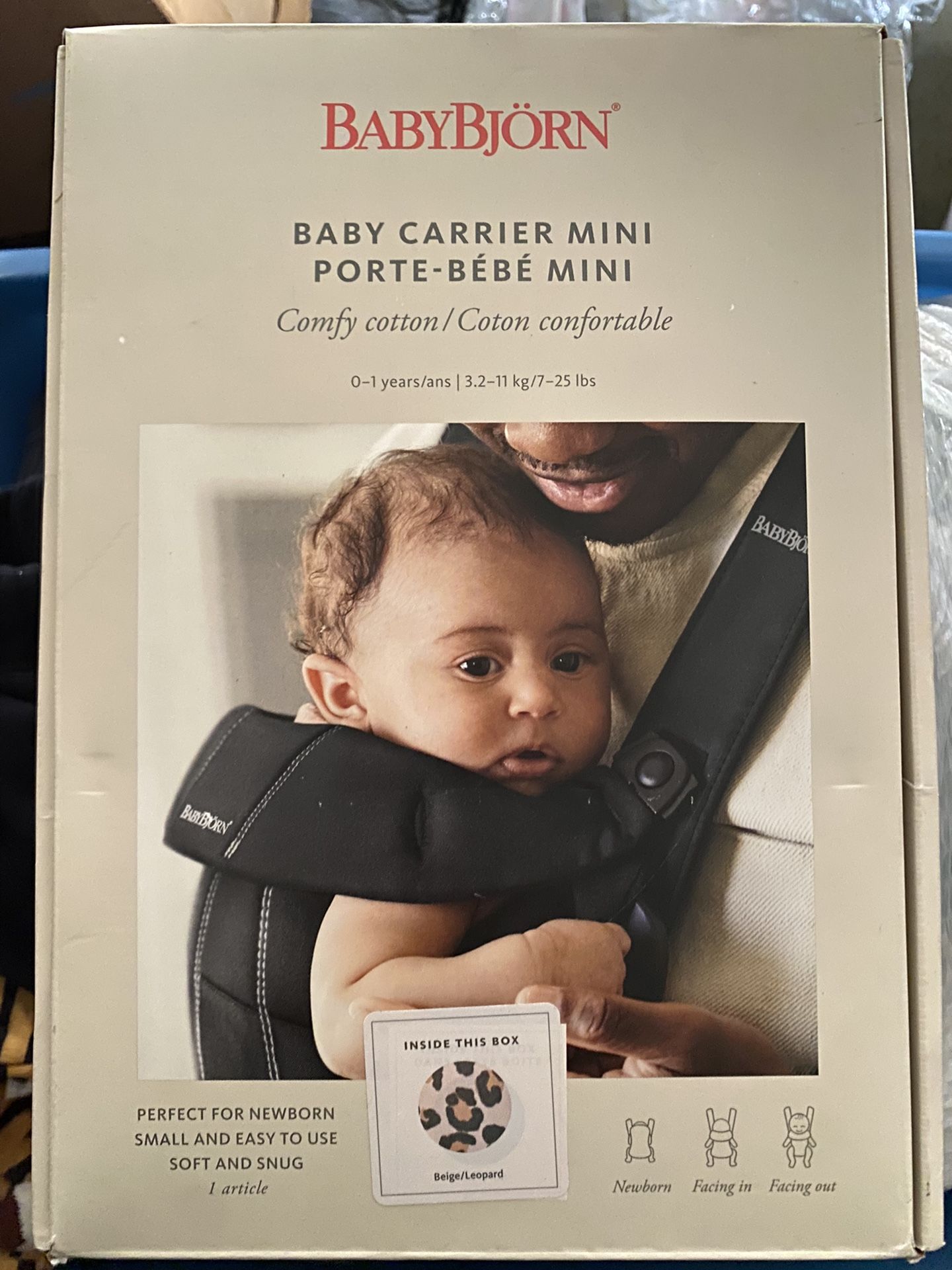 Baby Björn Mini Baby Carrier - Leopard Print