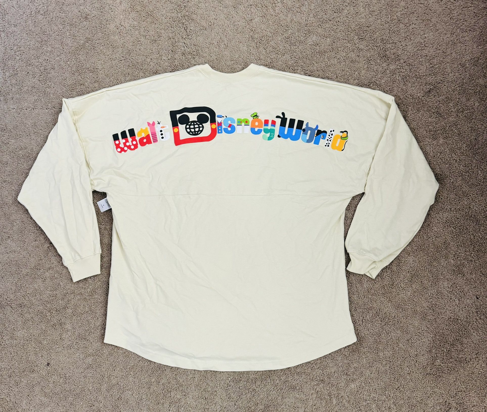 2024 Walt Disney World Characters Letters Mickey Donald Spirit Jersey Small