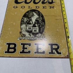  Vintage Style Coors Tin Sign 