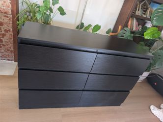 NEW Black dresser with 6 drawers