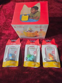 Tonies Toniebox 2 Pokémon Pikachu set with 3 extra Pokémon characters all brand new seal