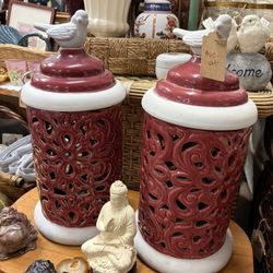 Ceramic Bird Lanterns