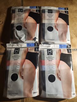 NEW 5 PACK SIZE L. SUPERSOFT COTTON BRIEF