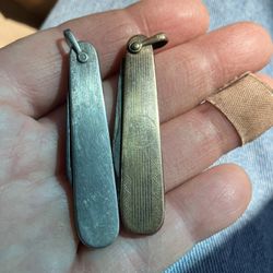 Antique vintage White Gold and  gold Top Pocket Watch Fob  watches