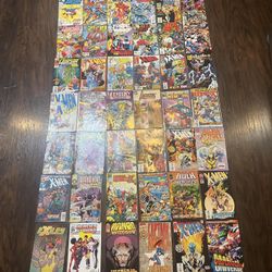 Lot Of 44 1990s Vintage Comic Books