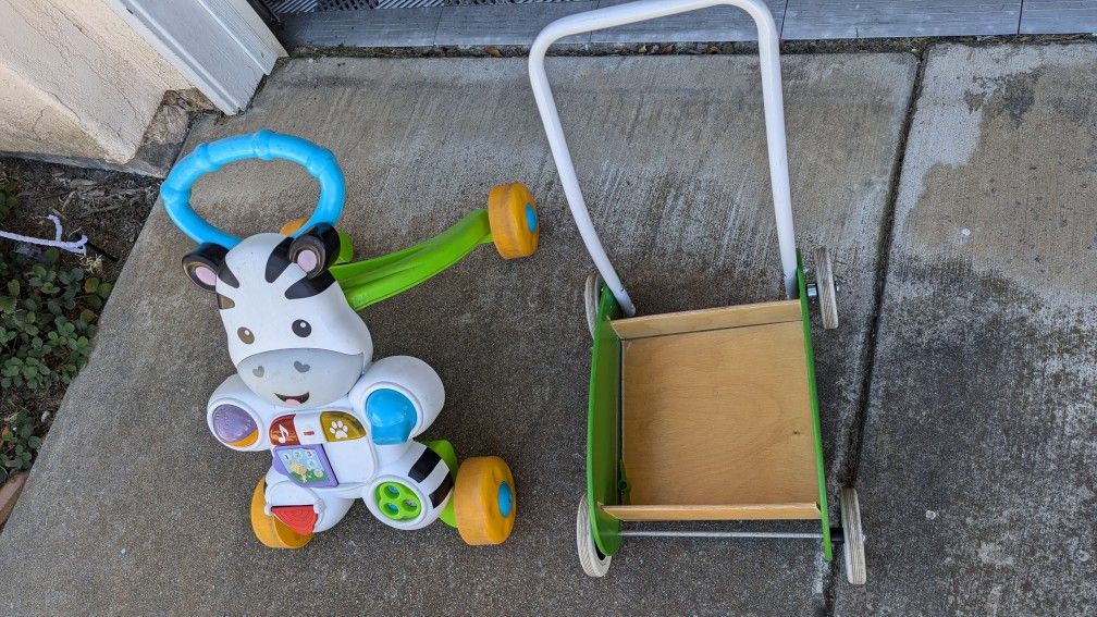 Toddler Wagon And Cow Toy