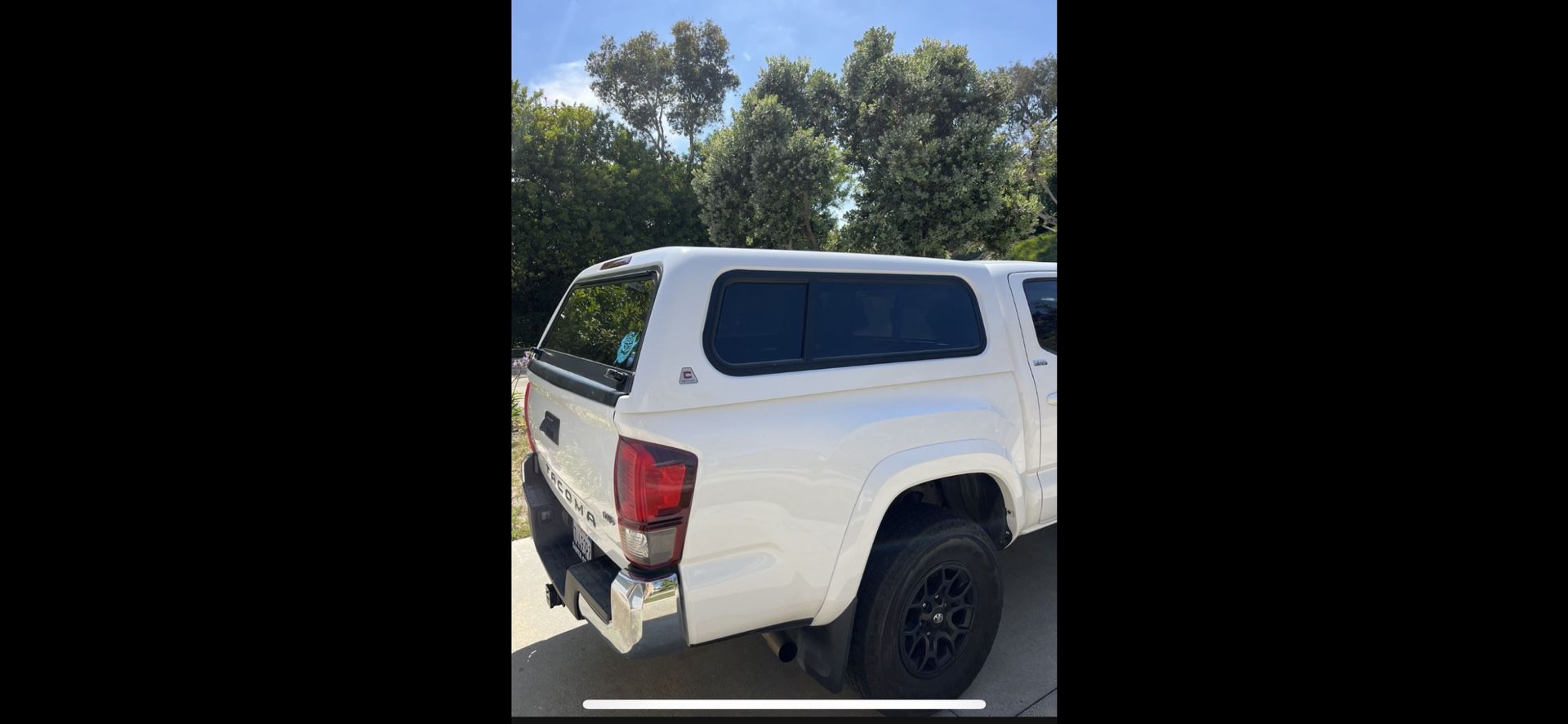 White Century Tacoma Camper