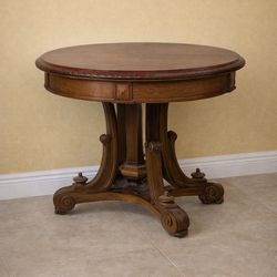 Antique Style Round Accent Table