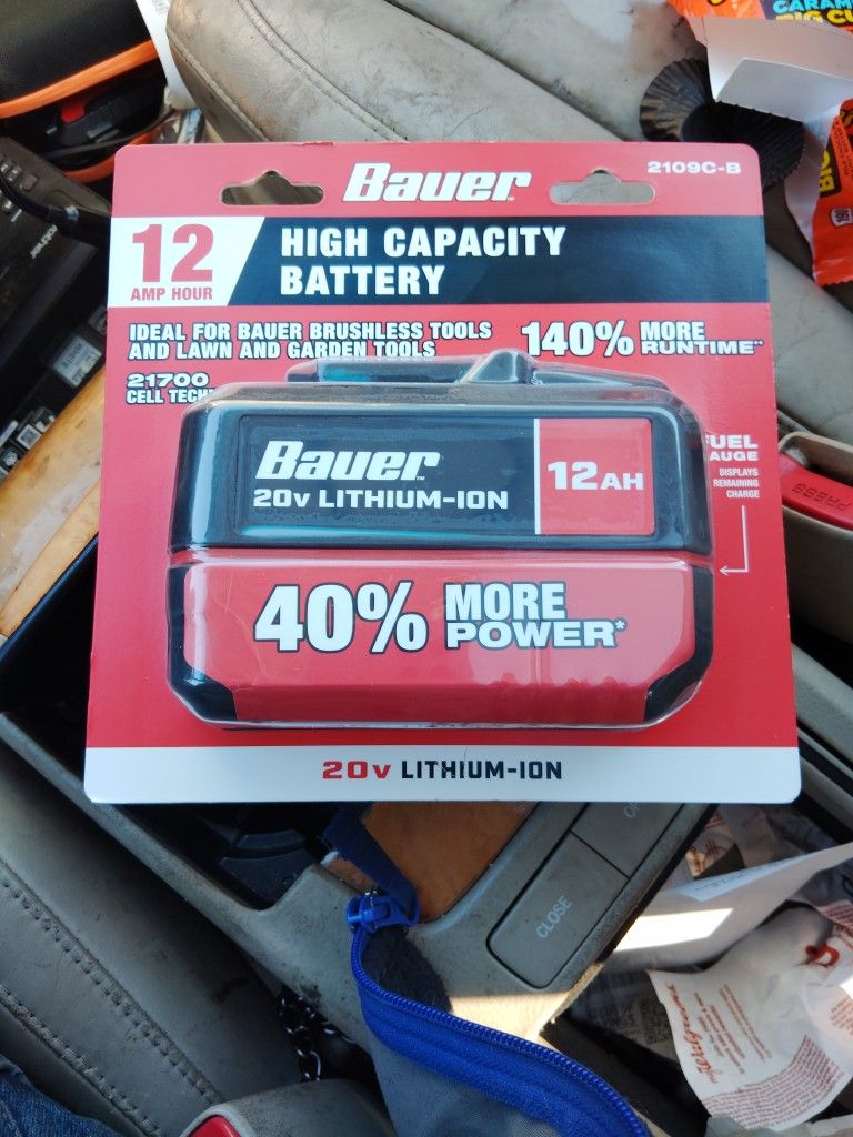 Bauer 12 AH Battery