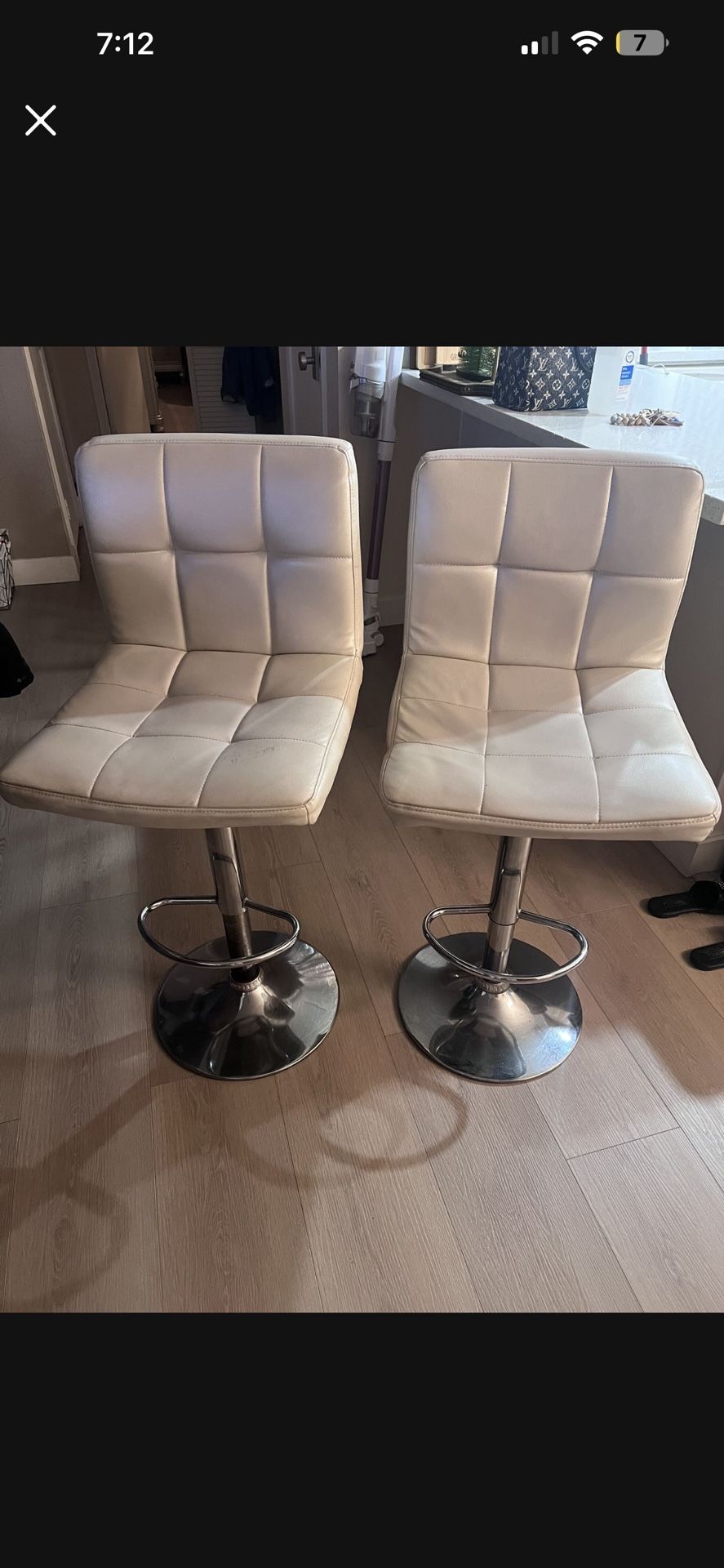 White Pearl barstools!!