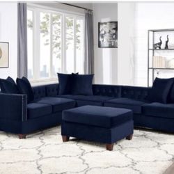 Sectional Sofa + Ottoman