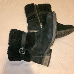 UGGS AUSTRALIA,  SHEEP BLACK BOOTS