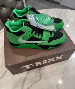 Green Spark Travis Scott Jordan CJ1 T-Rexx size 10.5 / Nee