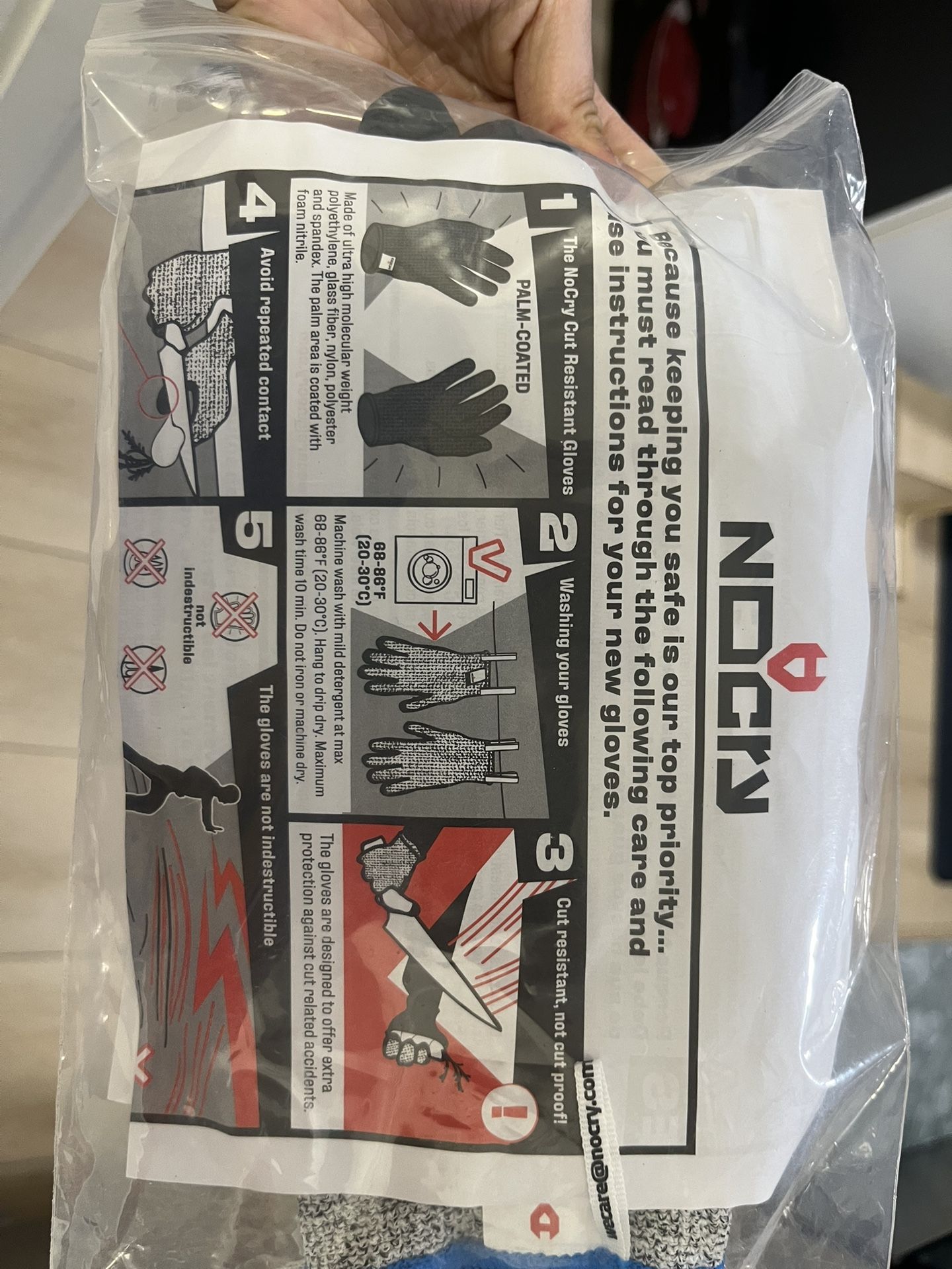 NoCry Cut Resistant Gloves