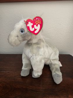Ty Beanie Baby Gray Zebra Plush with Tag