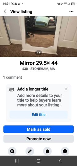 Mirror for sale, 2 available,  30 each