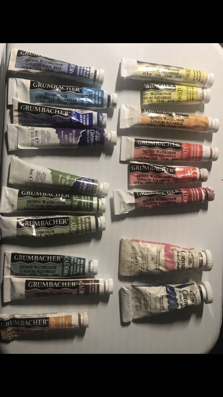 Watercolor paint art supplies