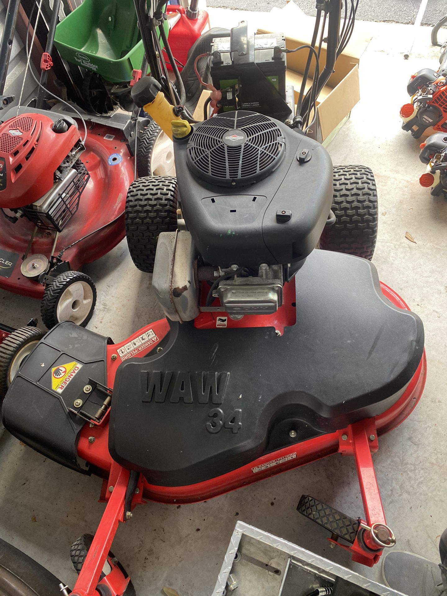 34” Gravely Waw Self Propelled Lawnmower 