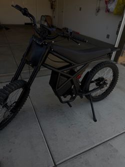 Black Electric Dirt Bike