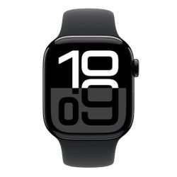 Apple Watch Series SE Cellular 44mm Jet Black Aluminum Case With Black Sport Band -M/L
