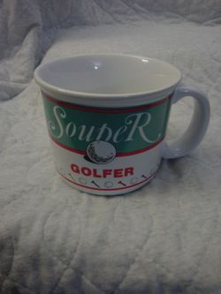 Papel Souper Golfer Ceramic Soup Mug