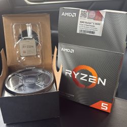 AMD Ryzen 5 3600 Processor W/ Heat sink And Fan