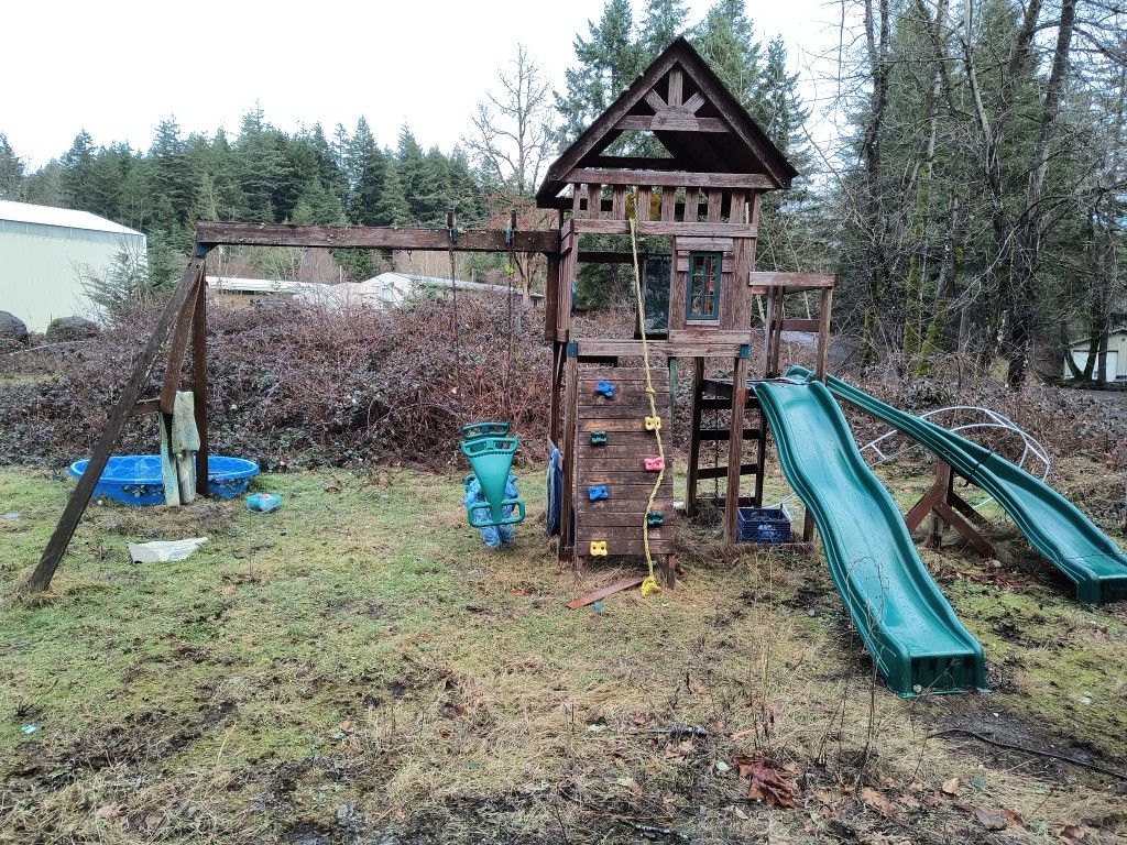 Used wooden playset
