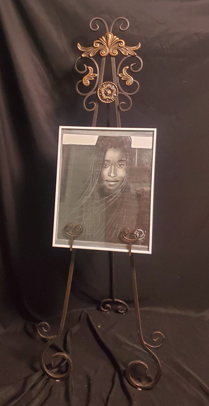 Amanda Gorman. Exclusive One Of A Kind Framed Canvas Painting