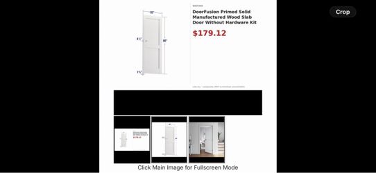 Primed solid door
