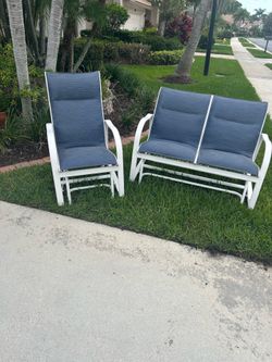 Glider lounge, and chair