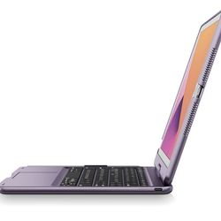 Wireless Keyboard Case for Apple iPad 10.2 inch 9th 8th 7th, iPad Air 3rd and iPad Pro 10.5 2nd Generation: Rotatable Pencil Holder Trackpad RGB 