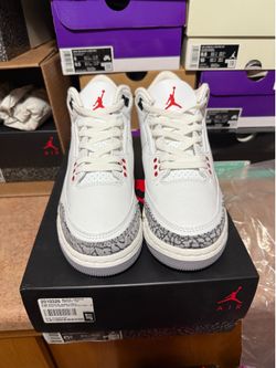NIKE JORDAN 3 WHITE CEMENT Sz 4Y DS