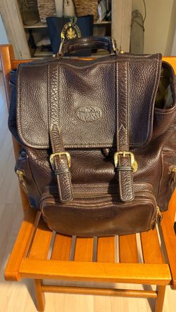 King Ranch Leather Travel Backpack