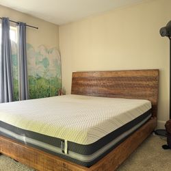 King Size Bed Frame 76” x 80” Wood