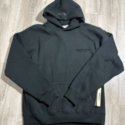 Jet Black Essentials Hoodie - Size XL