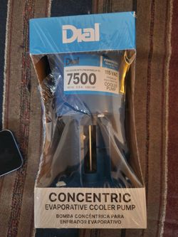 Dial concentric evaporative cooler pump