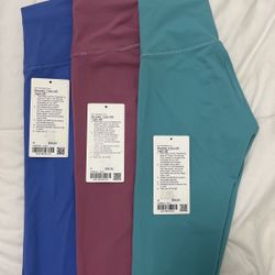 A Pack Of Three Lululemon Leggings 