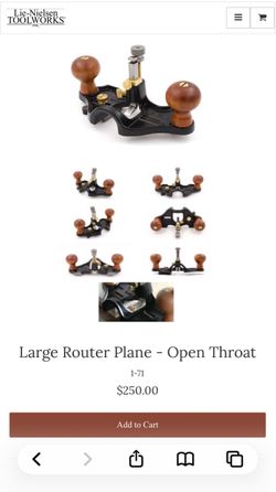 Lie Nielsen router plane
