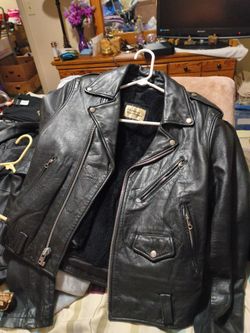 The Leather Warehouse Black Motorcycle Jacket