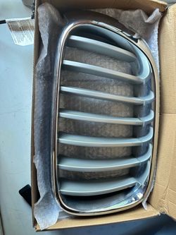 BMW Front Kidney Grille Chrome Silver