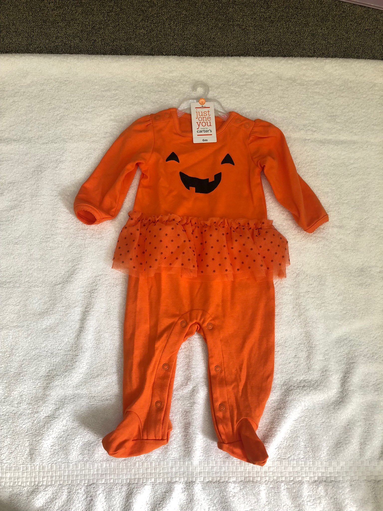Pumpkin One Piece Costume 6 Months Halloween