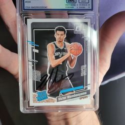 Rare Victor Wembanyama Rated Rookie Graded Autograph 