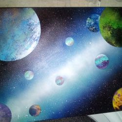 Spray Paint Art With Lights 